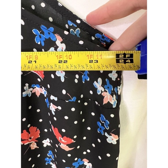 Torrid Women’s Sleeveless Blouse Polka Dot Floral Top Plus Size 3X - Picture 5 of 7